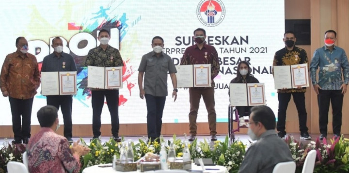 5 Olahragawan Terima Tanda Kehormatan Satya Lancana Dharma Olahraga