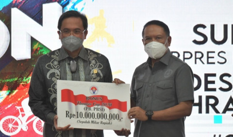 Pemerintah Serahkan Bonus Rp10 Miliar kepada Tim Thomas Indonesia