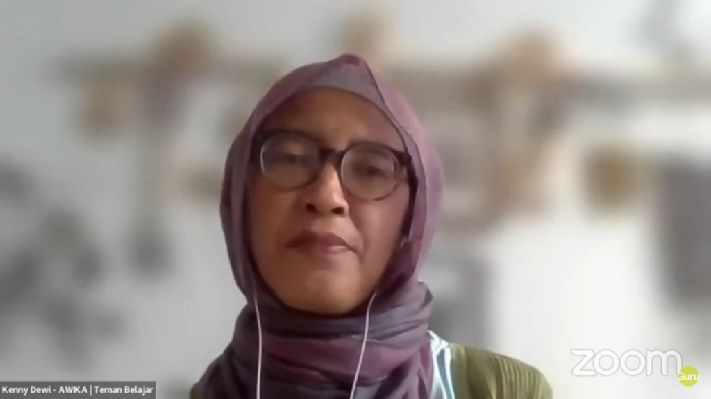 Akademisi dan Ketua Yayasan Ahli Waris Pahlawan Nasional Raden Dewi Sartika dan Agah Suriawinata (Awika), Kenny Dewi. Foto: Zoom