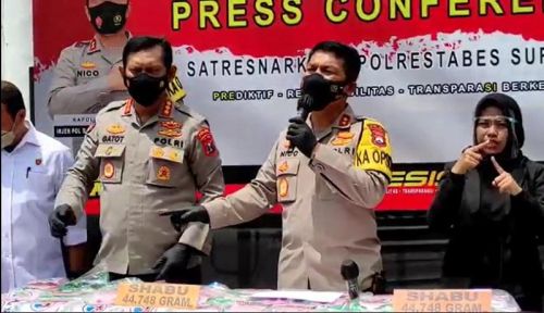Penyelundupan 44,7 Kg Sabu dari Malaysia Digagalkan Polda Jatim
