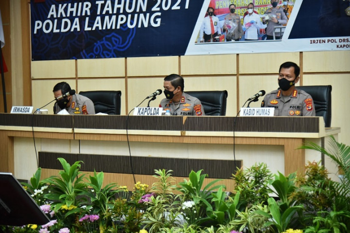 2021, Polda Lampung Menyita 285 Senjata Rakitan