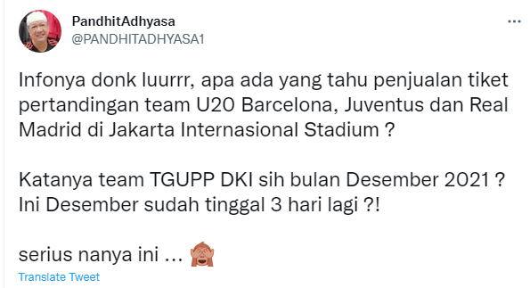 [Cek Fakta] Ada yang <i>Nanya</i> Kapan Barcelona dan Real Madrid Main di Stadion JIS? Simak Faktanya