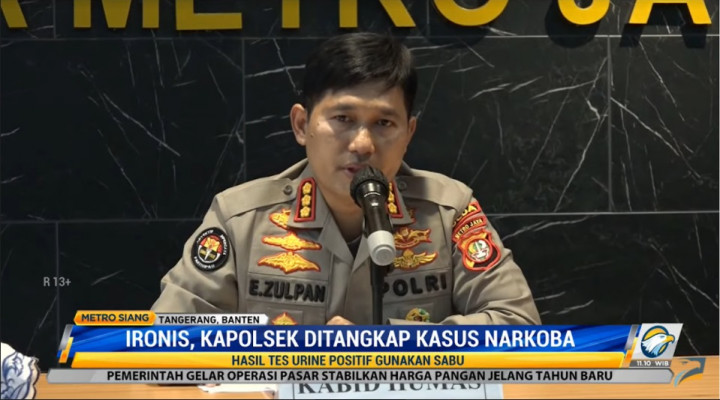 Tes Urine Kapolsek Sepatan Positif Sabu hingga Dicopot dari Jabatan