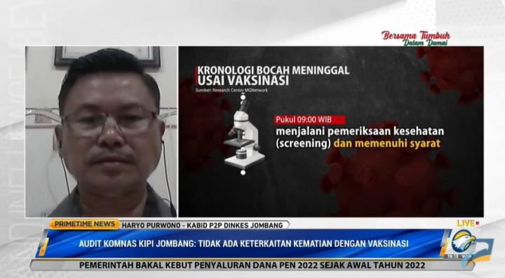 Kronologi Kematian Anak 12 Tahun di Jombang usai Divaksinasi