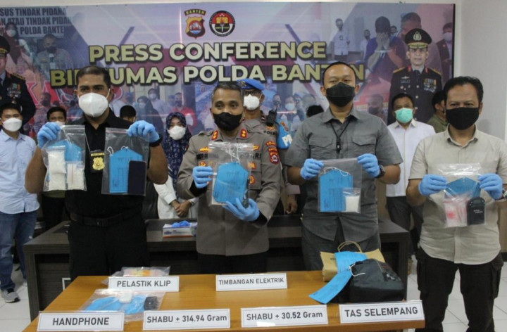 Polda Banten Sita 24,566 Kilogram Sabu Sepanjang 2021