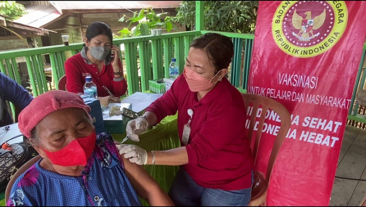 BIN Kalteng Sisir Pelosok Vaksinasi Lansia