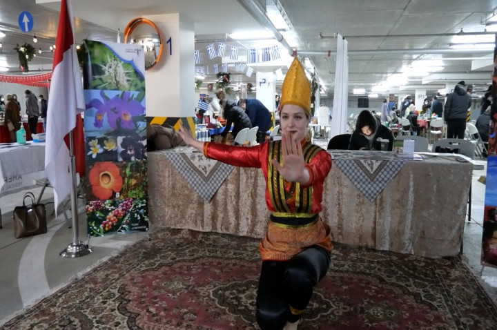 Tarian Indonesia Meriahkan Winter Fair Tbilisi di Georgia