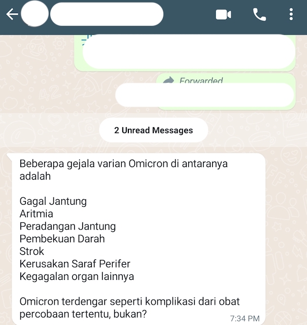 [Cek Fakta] Gejala Covid-19 Varian Omicron Salah Satunya Sebabkan Gagal Jantung? Ini Faktanya