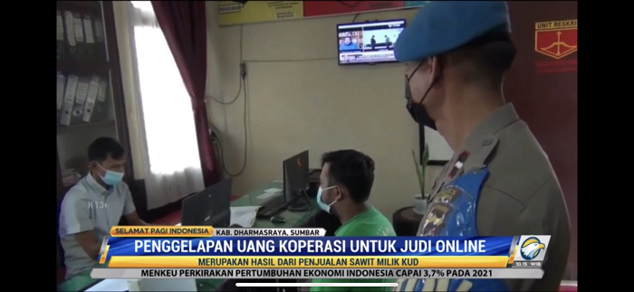 Karyawan KUD Rumbai Gelapkan Uang Rp1,3 M Buat Judi Online