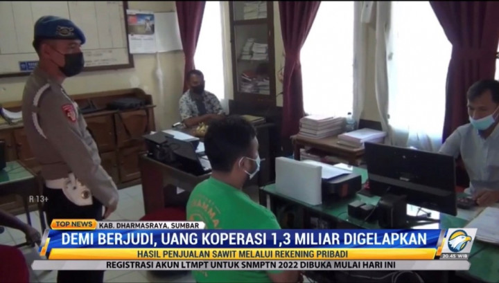 Kecanduan Judi <i>Online</i>, Karyawan Gelapkan Uang Koperasi Rp1,3 Miliar
