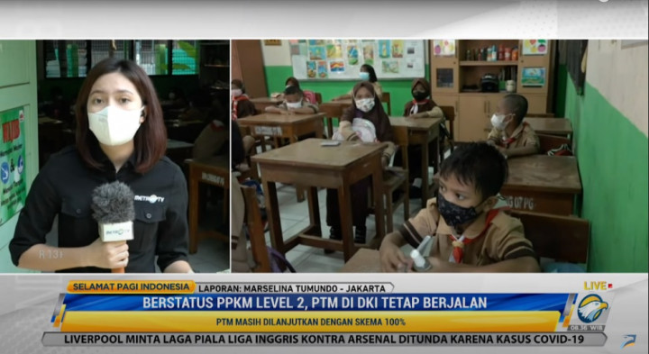 PPKM di Jakarta Naik ke Level 2, PTM 100% Tetap Berjalan