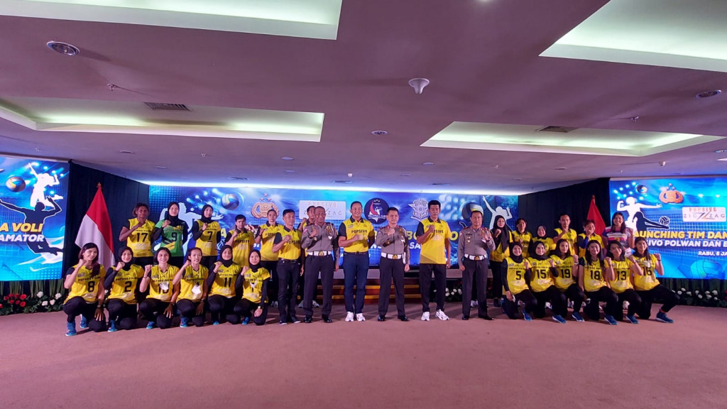 Peluncuran tim Surabaya Bhayangkara Samator dan Jakarta Popsivo Polwan (Ist)