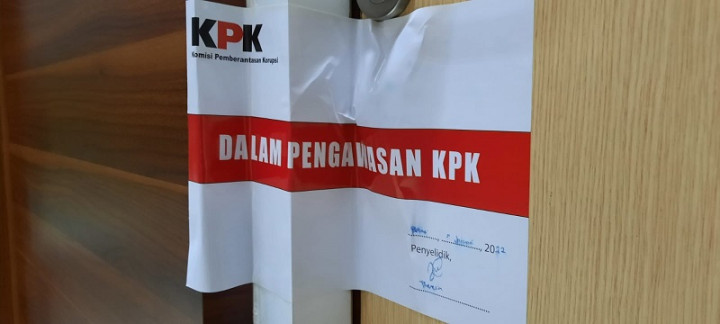 Ruang Kepala Dinas Permukiman dan Pertanahan Kota Bekasi Disegel KPK