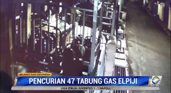 47 Gas Melon Raib dalam 3 Jam, Aksi Pencuri Tertangkap CCTV