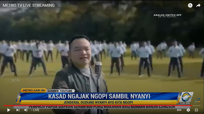 Viral! Kasad Jenderal Dudung Ngajak Ngopi Sambil Nyanyi