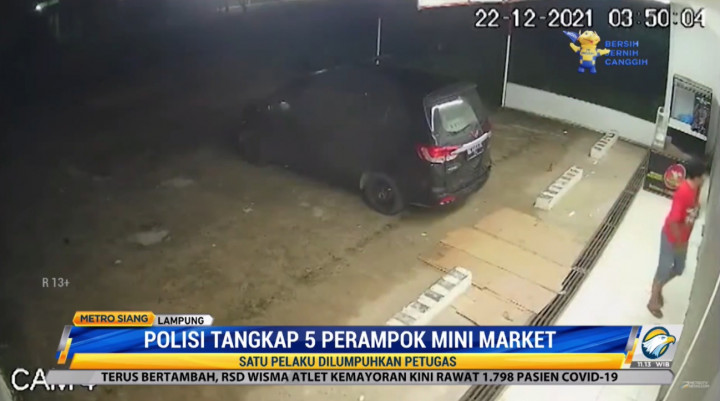 Berbekal Rekaman CCTV, 5 Perampok di Lampung Ditangkap