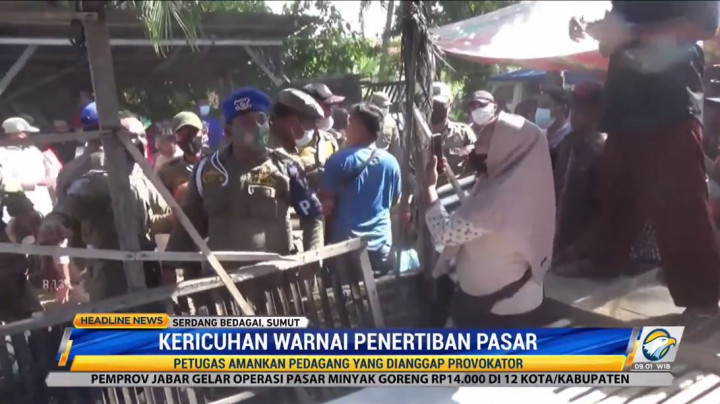 Pasar Lelo Kembali Mencekam, Petugas dan Pedagang Saling Serang
