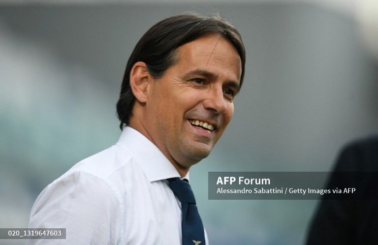 Pelatih Inter Milan, Simone Inzaghi (AFP/Alessandro Sabattini)