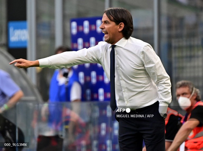 Pelatih Inter Milan, Simone Inzaghi (AFP/Miguel Medina)
