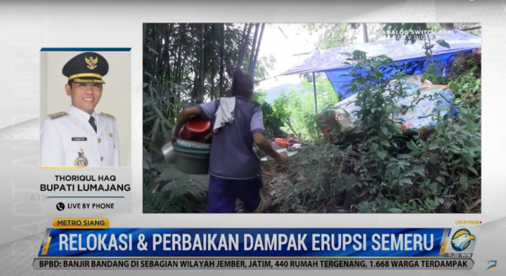 Relokasi Warga Terdampak Erupsi Semeru Kelar 1 Bulan Lagi