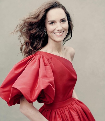 Kate  tampil anggun dan elegan dalam balutan tiga gaun karya Alexander McQueen. (Foto: Dok. Instagram/nationalportraitgallery)