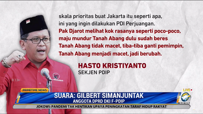 Alasan Kader PDI Perjuangan DKI Selalu 
