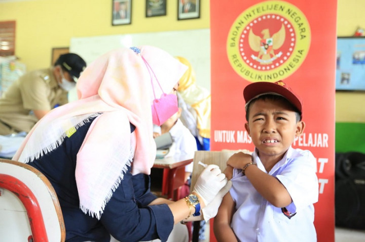 Hari Pertama PTM, BIN Babel Kebut Vaksinasi Anak 6-11 Tahun