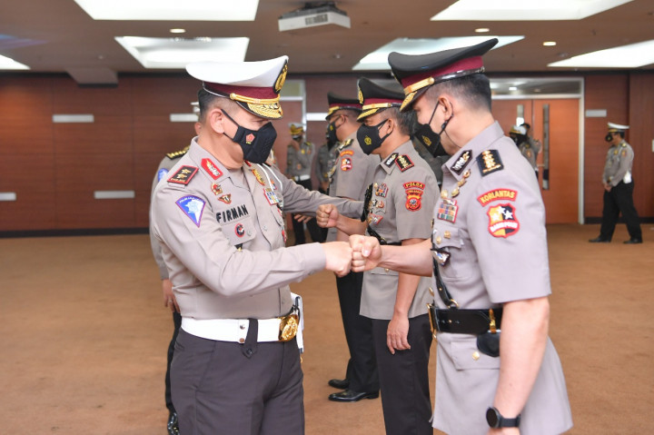 Kakorlantas Pimpin Sertijab Kabagops dan Kabagrenmin Korlantas Polri