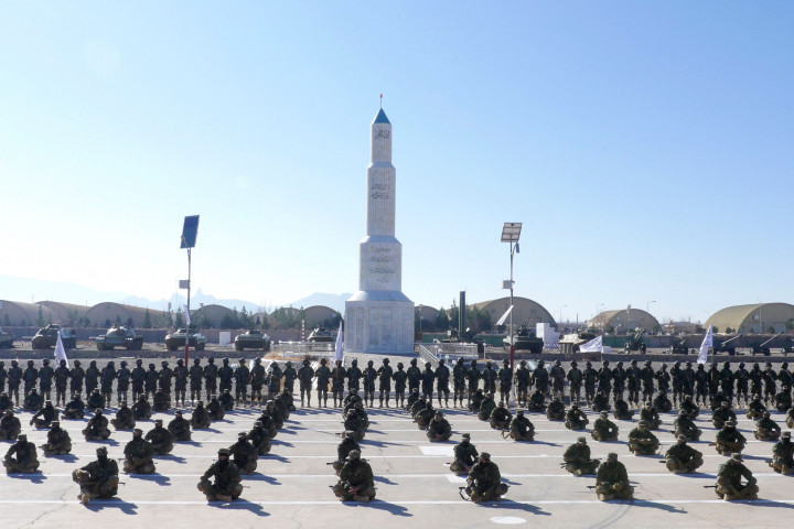 Suasana Upacara Kelulusan Pasukan Taliban di Afghanistan