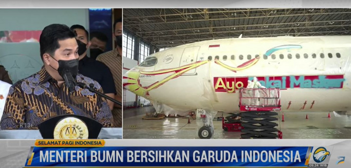 Erick Thohir Mengaku Punya Data Valid Seret Koruptor Garuda Indonesia