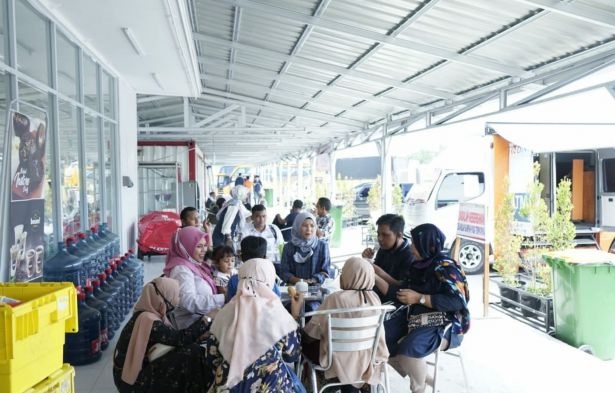 Tempat Istirahat dan Pelayanan (TIP) atau rest area bisa dilengkapi fasilitas penginapan. Foto: Kementerian PUPR