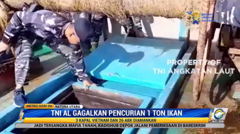 TNI AL Gagalkan Upaya Pencurian Ikan oleh Kapal Vietnam