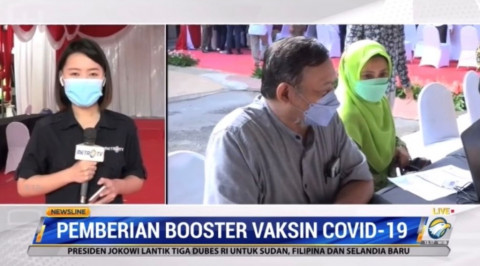 Lansia di Surabaya Kebagian Vaksin <i>Booster</i> Jenis Ini