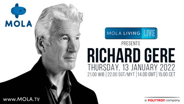 Aktor Legendaris Richard Gere Berbagi Kisah Hidup dan Kesuksesan di Mola Living Live