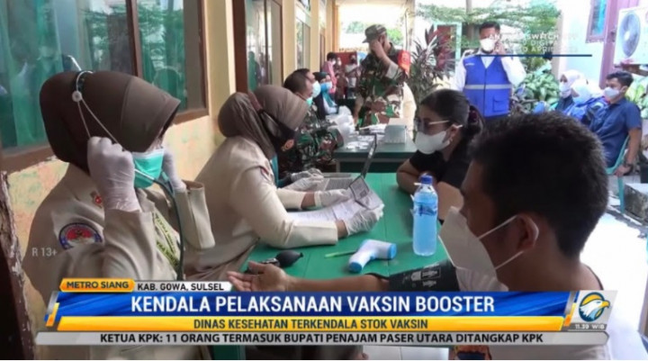 Stok Vaksin di Gowa Menipis, Jadwal Penyuntikan <i>Booster</i> Tertunda