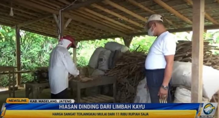 Keren! Pria di Magelang Sulap Limbah Kayu Jadi Hiasan Dinding