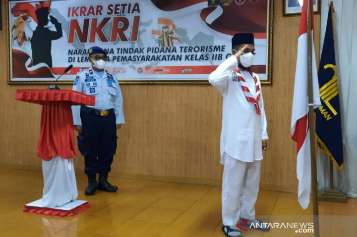 Napi Terorisme di Lapas Garut Janji Setia ke NKRI