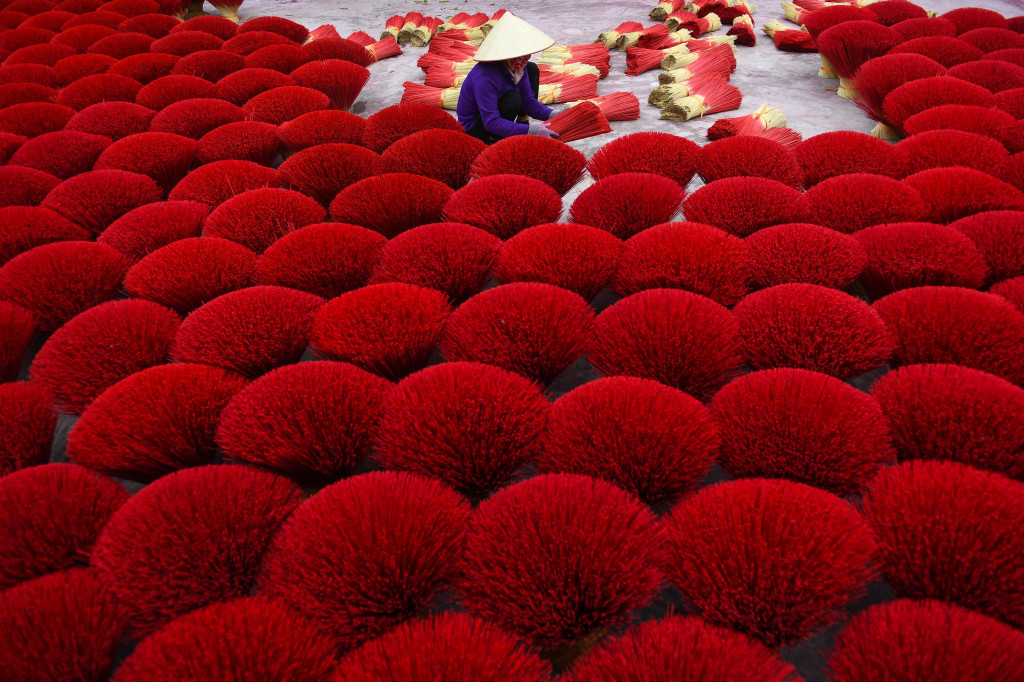 Melihat Persiapan Tahun Baru Imlek di Desa Dupa Vietnam