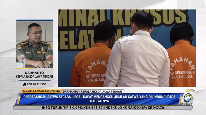 Upaya BKSDA Hadapi Perdagangan Satwa Liar di Jateng
