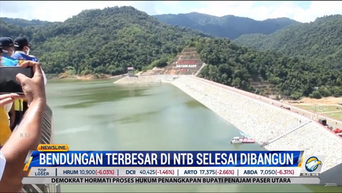 Bendungan Terbesar di NTB Selesai Dibangun