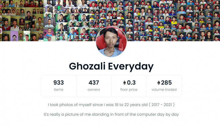 Viral Jual NFT Foto Selfie, Ghozali Everyday Malah Khawatir
