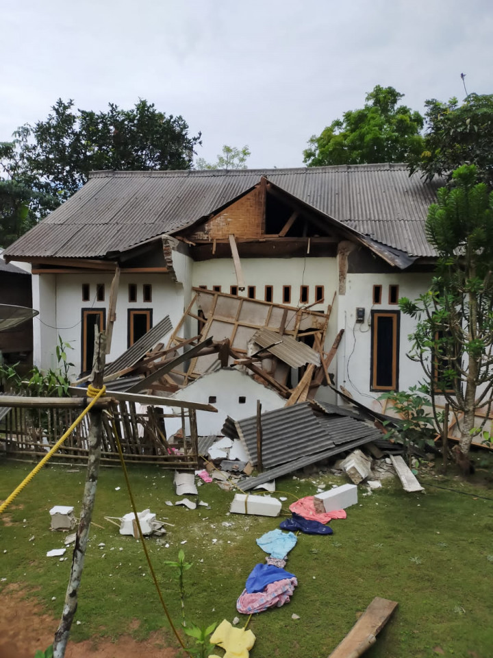 4 Rumah Rusak Akibat Gempa Banten