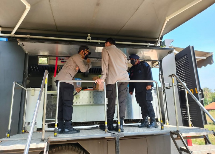 Polda Banten Dirikan Dapur Umum untuk Warga Terdampak Gempa