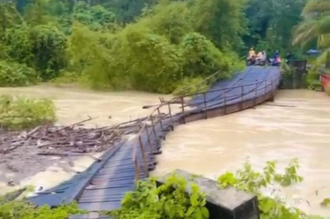 11 Jembatan di Aceh Timur Rusak Diterjang Banjir