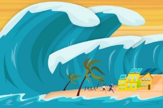 Warga Tonga Mengungsi di Tengah Kegelapan Akibat Tsunami