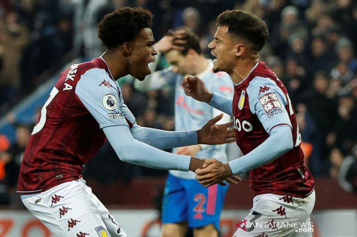 Coutinho Jalani Debut Manis Bersama Villa dengan Menahan Imbang MU