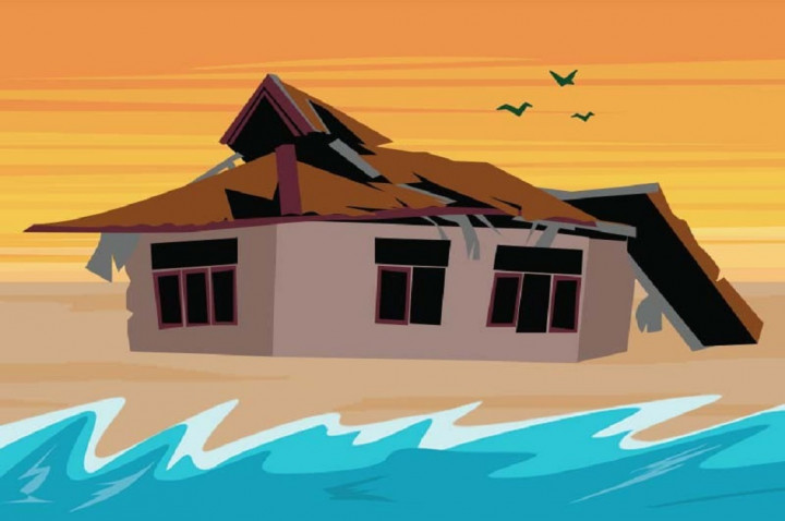 Tsunami Membuat Warga Tonga Mengungsi di Tengah Kegelapan