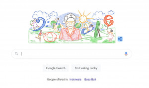Sandiah Ibu Kasur Muncul di Google Doodle Hari Ini, Kenapa?