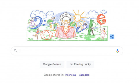 Sandiah Ibu Kasur Muncul di Google Doodle Hari Ini, Kenapa?