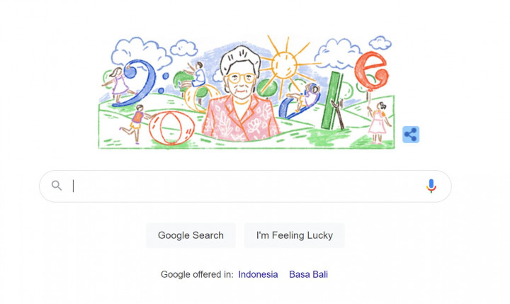 Sandiah Ibu Kasur Muncul di Google Doodle Hari Ini, Kenapa?